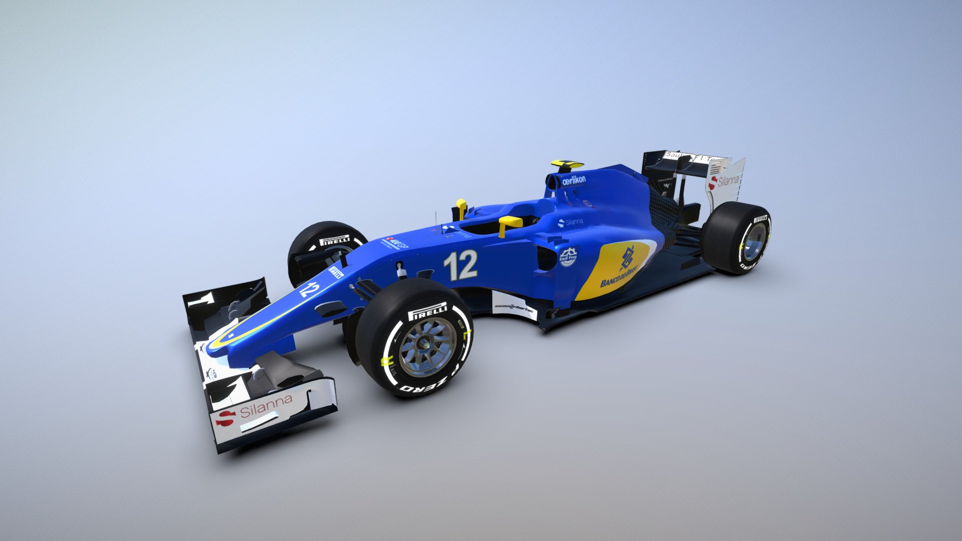 F1 Sauber C34 B (Singapore version) 3D model for grand prix 4, Austin GP livery 3d model