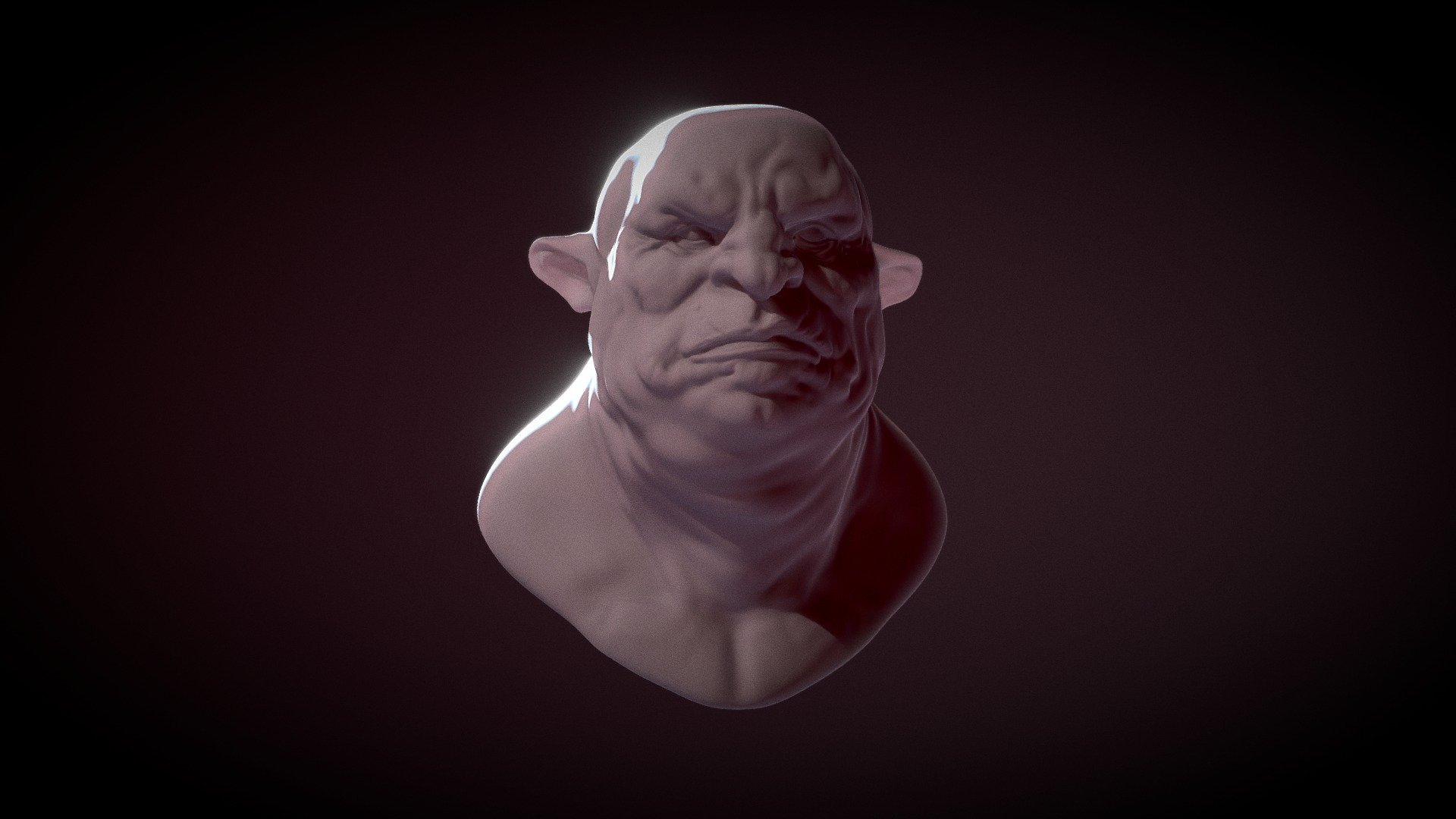 Another head sculpt made in sculptgl. This time i used base mesh that you can find here
http://luckilytip.blogspot.com/
based on concept by unknown artist, if you recognize who he was, let me know.

Regards 3d model