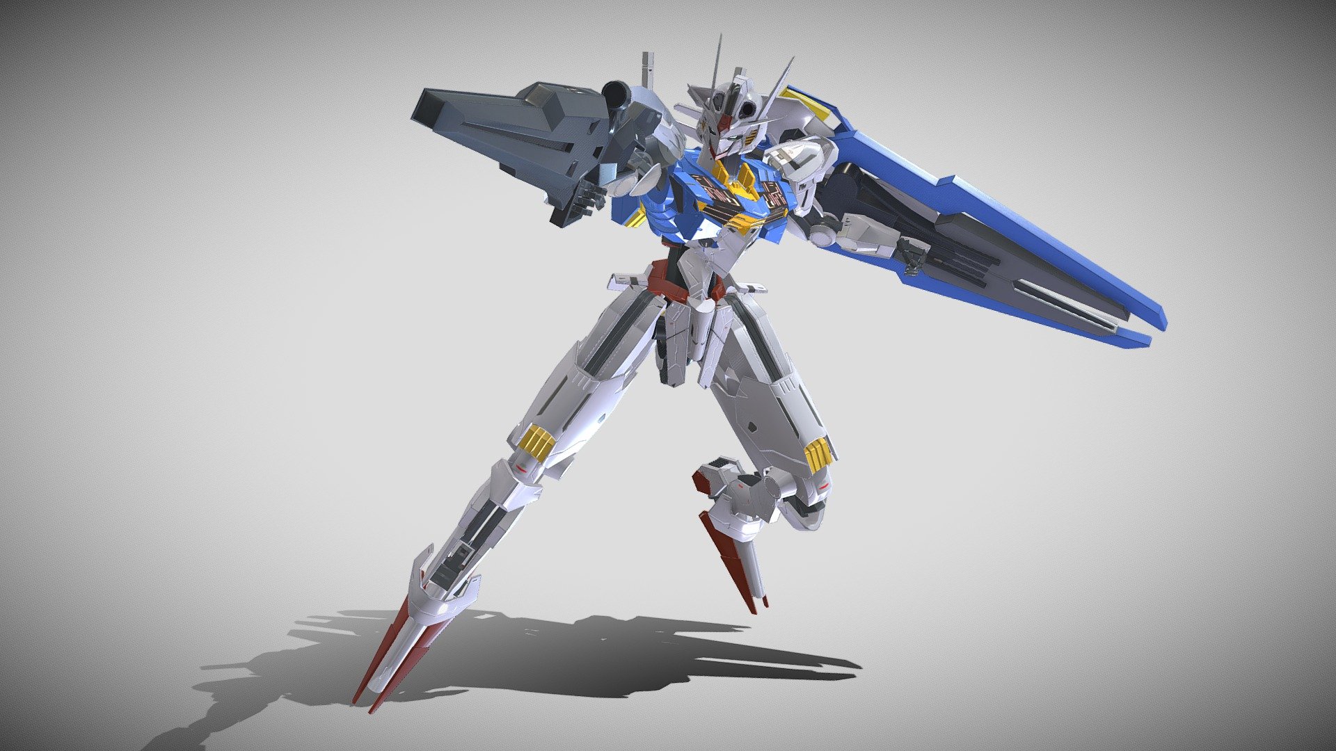 Gundam Aerial - 3D model by Otc0919 (@blood334205) 3d model