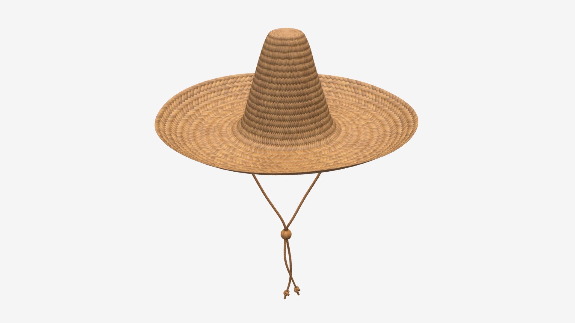 Sombrero straw hat brown - Buy Royalty Free 3D model by HQ3DMOD (@AivisAstics) 3d model