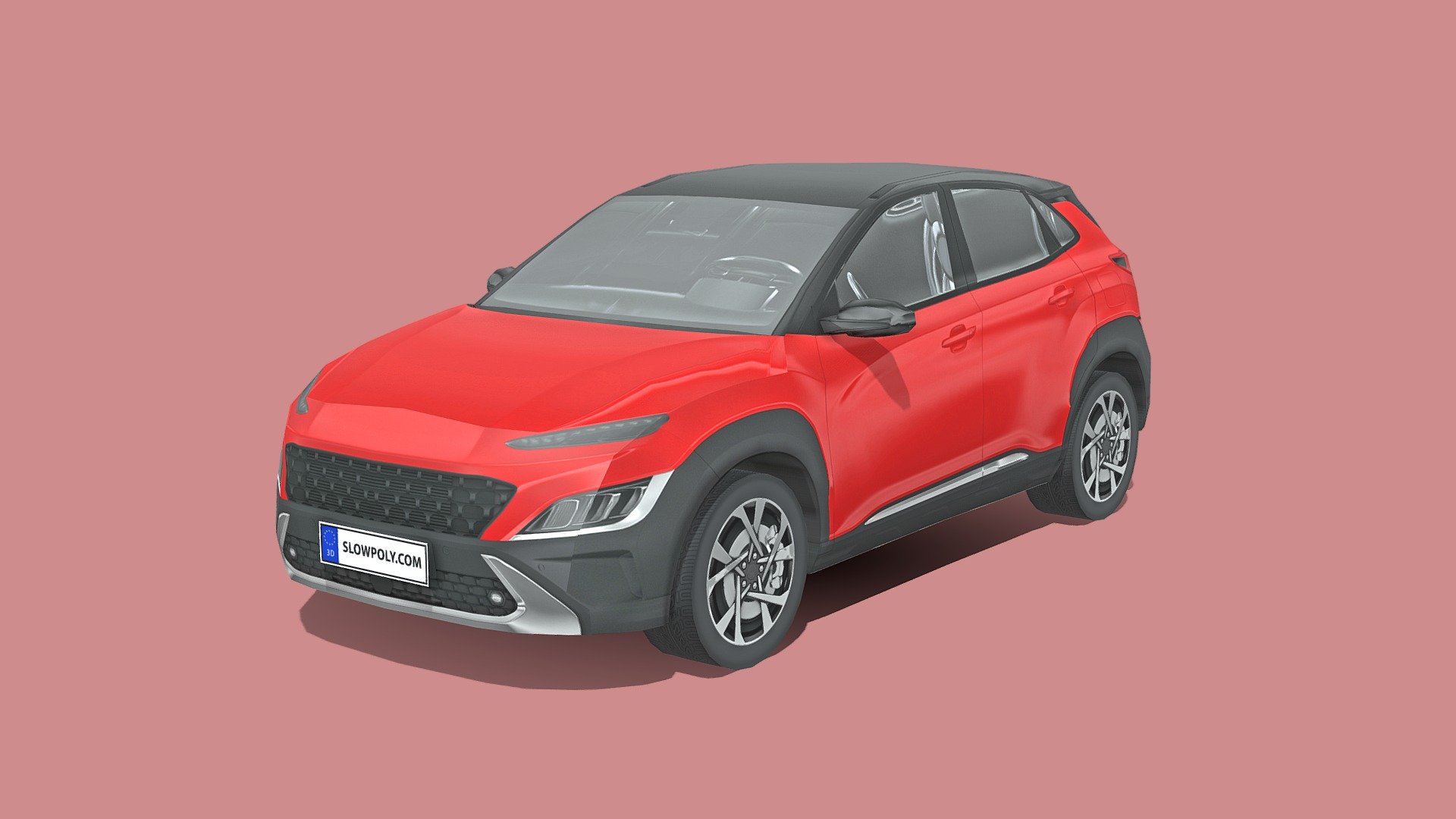 Great low poly car asset for you. 4000px textures, and included PSD file so you can easily change the color! - Hyundai Kona 2021 - Buy Royalty Free 3D model by slowpoly 3d model
