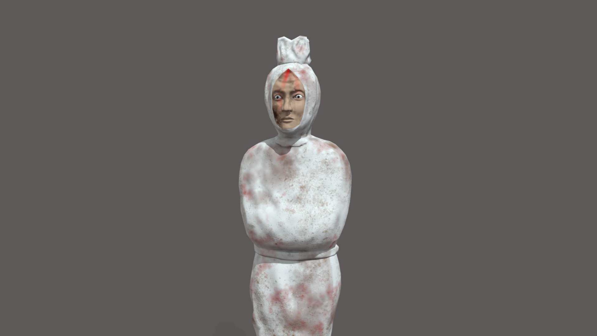 A model of Indonesian Ghost 

Model Use 5 Textures size 4096x4096:


Pocong_AO
Pocong_basecolor
Pocong_Height
Pocong_Normal
Pocong_Roughness

Formats:


.blend (Native)
FBX
 - Pocong - Download Free 3D model by Tirto.Suwondo 3d model