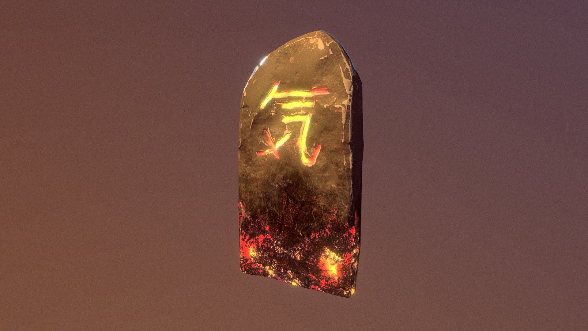 here is a stele a worked on for the oni project there 4 more i will post  some of them - demonic stele - 3D model by alera_alex 3d model