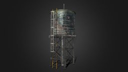 Big water tank game ready prop games, assets, prop, roof, props, water, tank, game-ready, rooftop, game-asset, assetstore, assetpack, watertank, props-assets, props-game, assets-game, game, gameasset, gameready, assets-game-3d