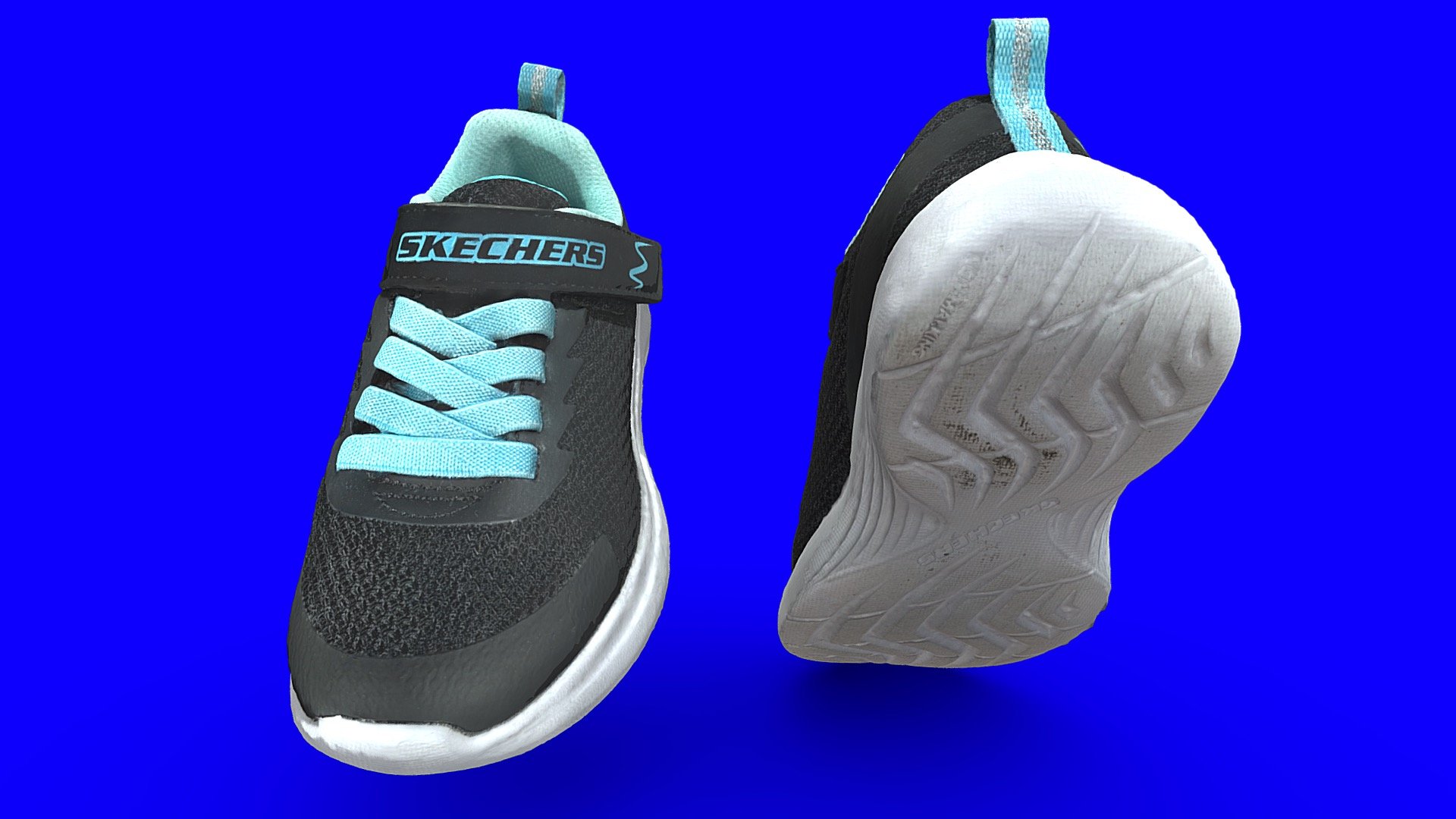 These Sketchers kids shoes was scanned with Polycam and processed in Blender 3d model