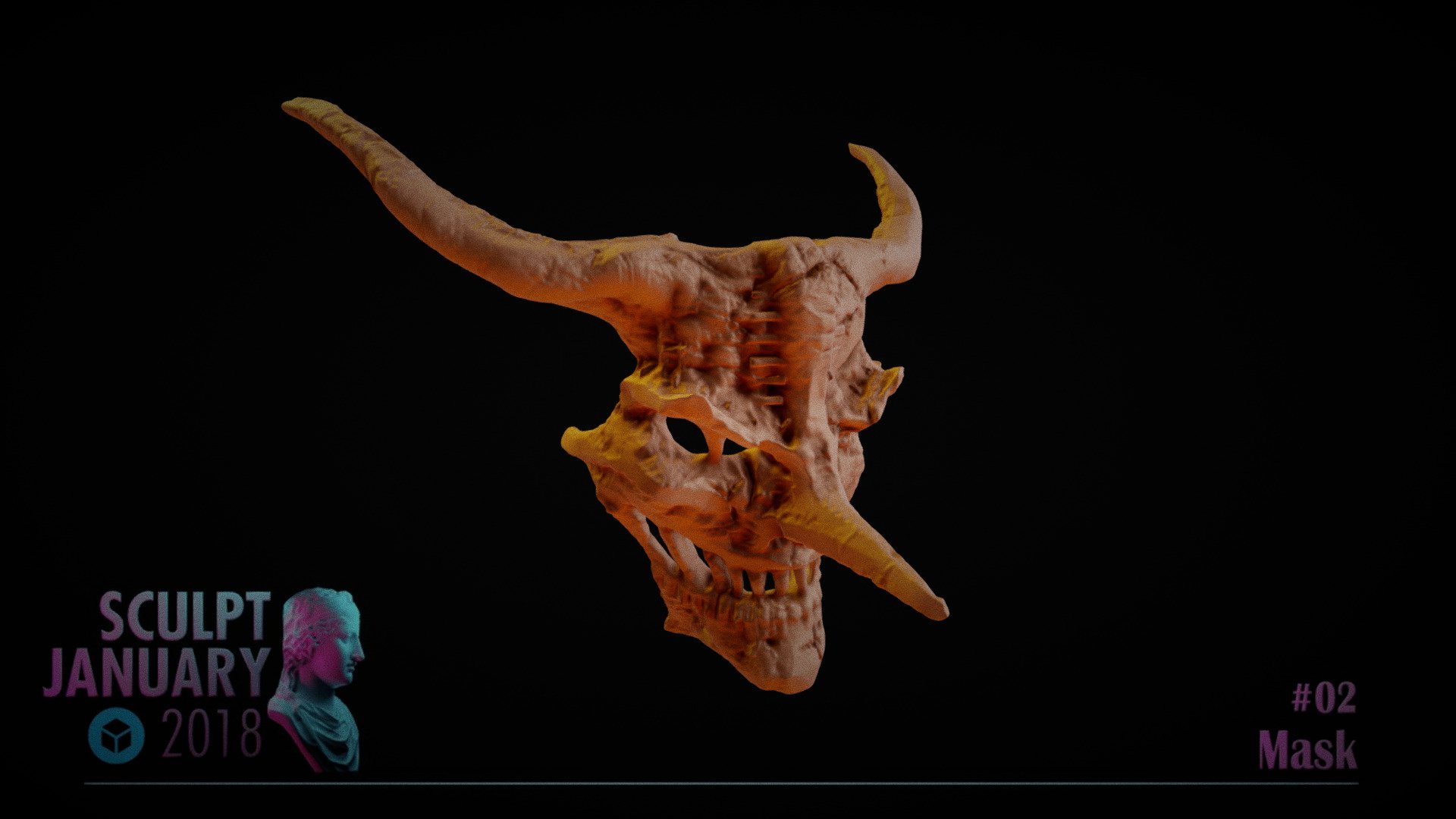 A lovely mask for children used in the friendship day. Obviously not :P Sculpted in 3D-Coat using voxels 3d model