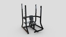 Technogym Pure Olympic Military Bench bike, room, bench, set, rack, sports, fitness, gym, equipment, cycling, collection, vr, ar, exercise, treadmill, training, professional, machine, rower, weight, workout, racks, weightlifting, home, sport, dumbells