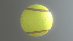 Tennis Ball us, open, wilson, tennis, tennisball, substancepainter, ball