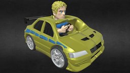 Brians Lancer 3D print model chibi, cars, toys, collection, bobblehead, vehicledesign, cartoon, vehicle, car, chibicars