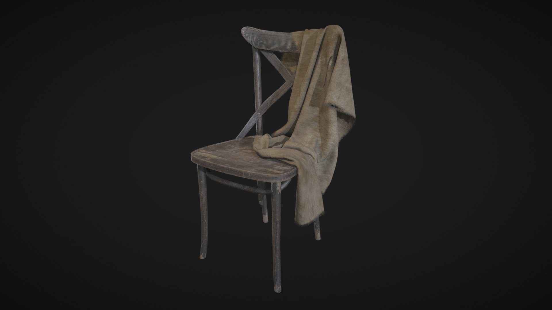 Practice piece, was exploring how many wonderful things Substance Painter can do to a model.
Used 2 sets of 4k textures. 
Software: 3Ds Max, RizomUV, Marvelous Designer, Zbrush, Substance Painter and Marmoset Toolbag
Really enjoyed the process, it was a lot of fun! - Old Chair - 3D model by Yana G (@yana.gengr) 3d model