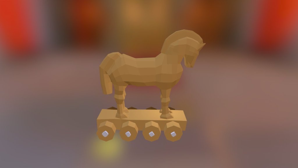 Trojan Horse - 3D model by David K? (@DavidKroutArt) 3d model