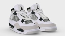 Nike Air Jordan 4 Retro Military Black people, fashion, urban, secondlife, ar, shoes, nike, trainer, woman, footwear, sneaker, adidas, wear, sims, jordan, apparel, streetwear, shoescan, character, man