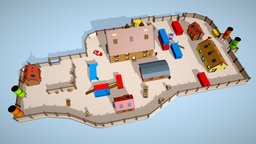 TDM Map 2 garage, warehouse, obj, fbx, map, drums, cod, assetpack, envi, lowpolymodel, lowpoly-gameasset, wooden-box, glb, blender, lowpoly, house, container, warehouse-building, tnt-explosive, tdm, fpsga, chemical-bottl, gun-runner