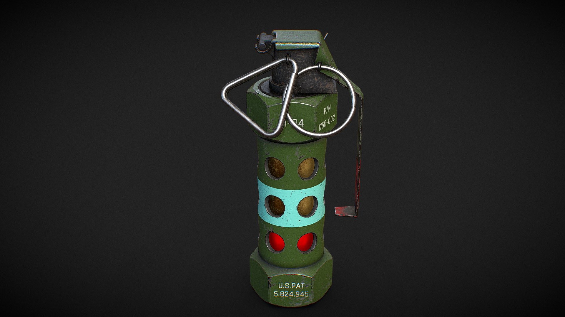 &mdash;General Information&mdash;

Lowpoly, optimized for modern game engines.

Made using real world scales

High quality 4k textures

Created to be used in a modern engine that supports physically based rendering (PBR) comes with textures optimized for Unreal Engine 4 and Unity 5.

-Detailed Model Specifications-

Model contains 5 separate objects and are ready to be rigged. the objects are:

Grenade Body
Fuze Body
PingRing
SafetyRing
SafetyLever
Geometry :

Polygon : 7414

Vertices : 3742

Tris: 7414

-Texture Information-

All 4k Texture (All textures are in .tga format)

Unreal:

&ndash; Base color

&ndash; OcclusionGroughnessMetallic

&ndash; Normal

Unity:

-Albedo

-Normal

-MetalicSmootness

-Occlusion

Please leave your reviews and comments to help my store grow. thanks

https://www.artstation.com/gameweapons - FlashBang Grenade M84 - Buy Royalty Free 3D model by GameWeapons 3d model