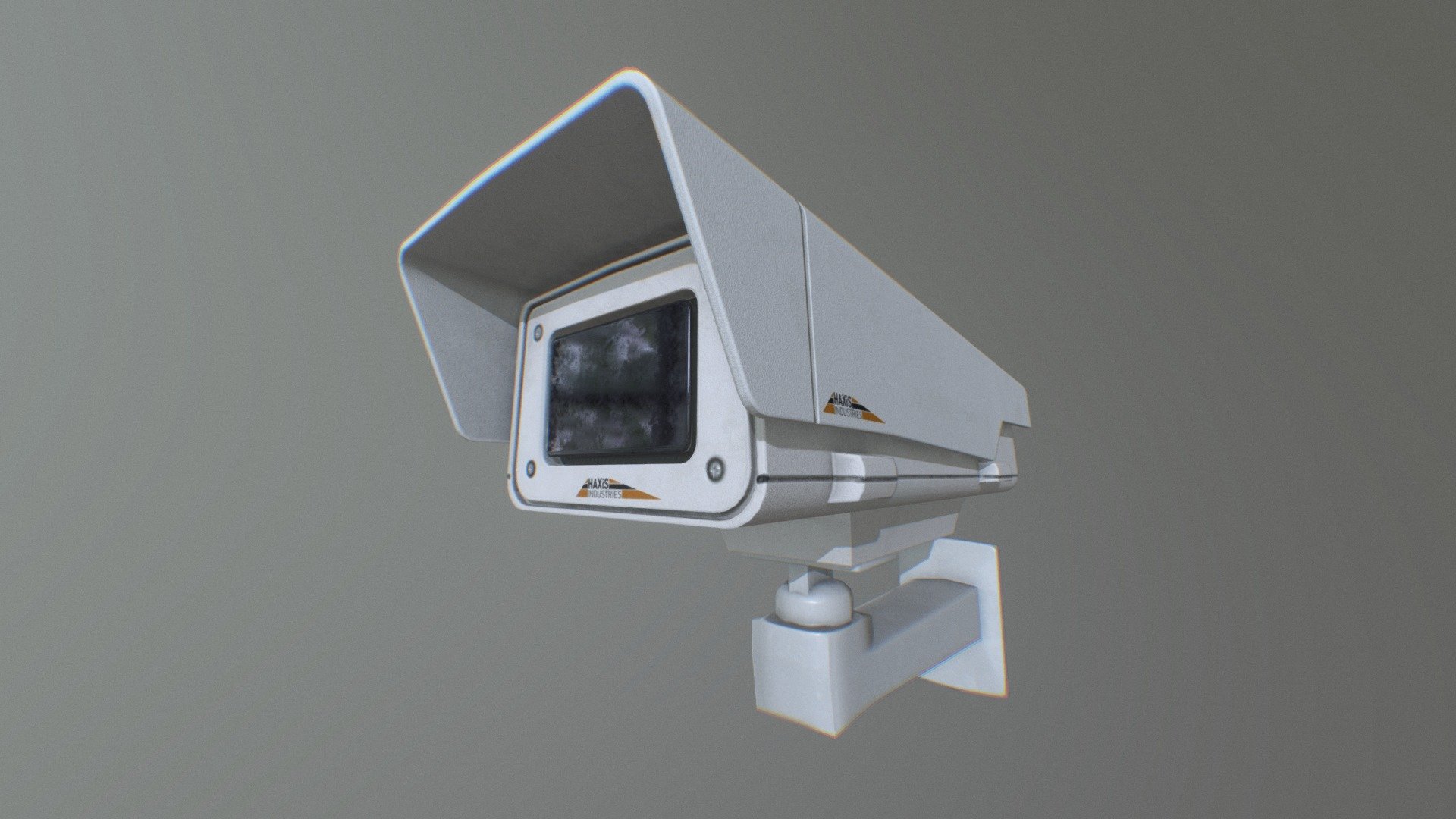 Here is a security camera made produced by the fictional Haxis Industries.

Modeled in Blender Textured in Substance Painter.

Number of Textures Sets: 1

Included 4k Textures:

Base Color
Roughness
Height
Metallic
Normal

Geometry:

Tris: 2412
Verts: 1216

Let me know if you have any questions or issues! - Security Camera - Haxis - Buy Royalty Free 3D model by Draaphy (@dridder) 3d model