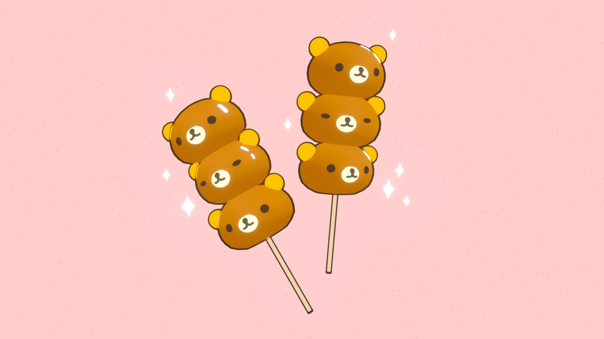 A cute lil pair of Rilakkuma dangos! 🍡🐻✨
Really wanted to try this cartoon outline style! 💕 - Rilakkuma Dango - 3D model by Jay Topham (@sophee.jay) 3d model