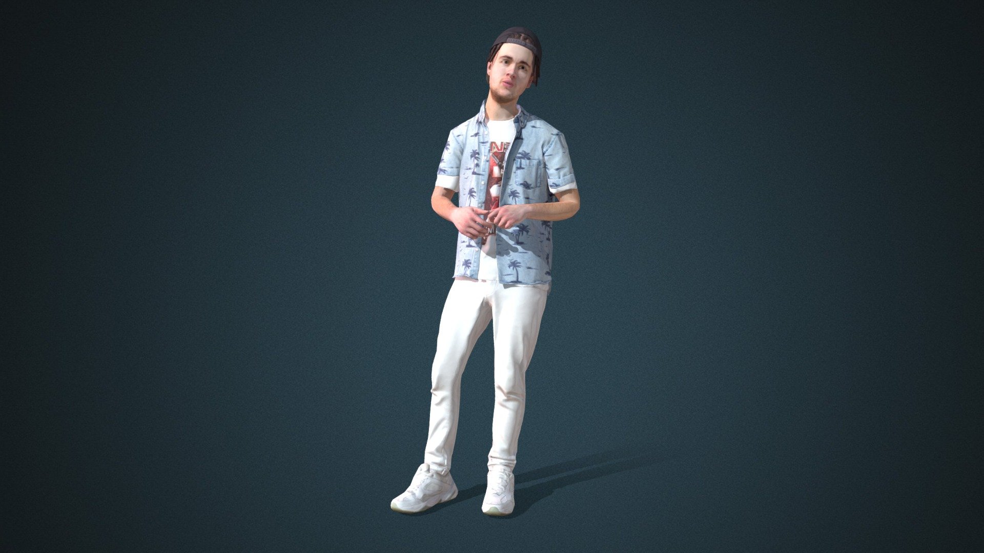 Do you like this model?  Free Download more models, motions and auto rigging tool AccuRIG (Value: $150+) on ActorCore
 

This model includes 2 mocap animations: Modern_M_Talk,Male_walk. Get more free motions

Design for high-performance crowd animation.

Buy full pack and Save 20%+: Young Fashion Vol.4


SPECIFICATIONS

✔ Geometry : 7K~10K Quads, one mesh

✔ Material : One material with changeable colors.

✔ Texture Resolution : 4K

✔ Shader : PBR, Diffuse, Normal, Roughness, Metallic, Opacity

✔ Rigged : Facial and Body (shoulders, fingers, toes, eyeballs, jaw)

✔ Blendshape : 122 for facial expressions and lipsync

✔ Compatible with iClone AccuLips, Facial ExPlus, and traditional lip-sync.


About Reallusion ActorCore

ActorCore offers the highest quality 3D asset libraries for mocap motions and animated 3D humans for crowd rendering 3d model