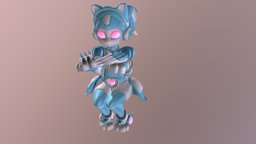 Kitten Bot medabots, vrchat, anime, robot