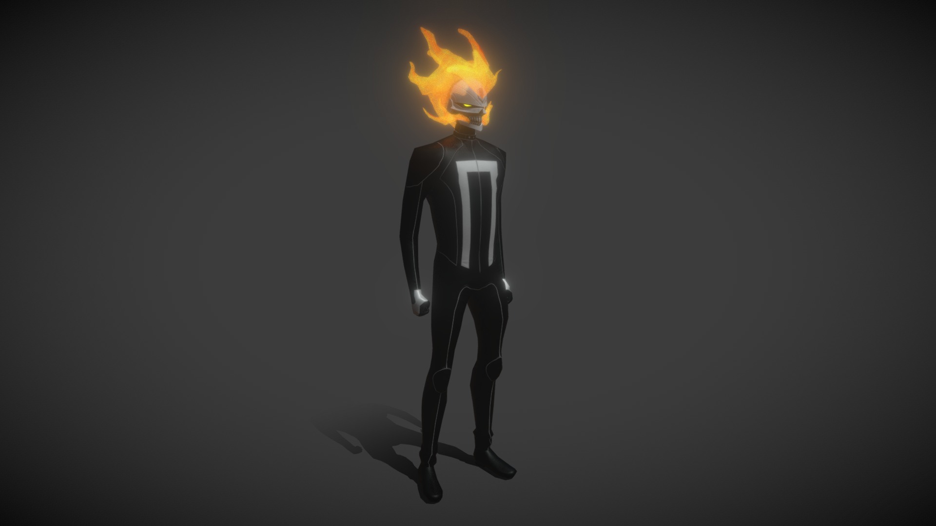 Ghost Rider animated.

All the 3D modeling I’ve made on Maya 2018.

The texture was made on Photoshop.

The Normal Map was made on Substance Painter.





Content files:

Maya file.

FBX

OBJ

Textures
 - Ghost Rider (Robbie Reyes) 3d model