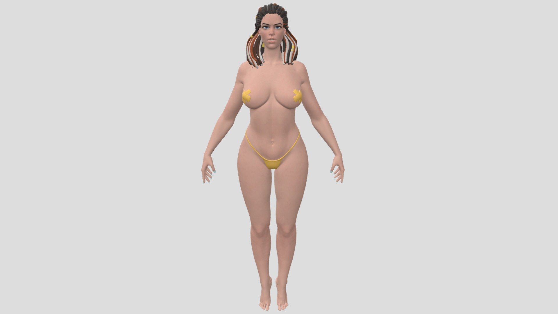 This sculpture is a study of the female anatomy, created in Zbrush. I aimed to capture the nuances and subtleties of the female form, highlighting its beauty and grace. From the delicate curves of the hips to the subtle muscles in the abdomen. I hope you enjoy viewing it as much as I enjoyed creating it 3d model