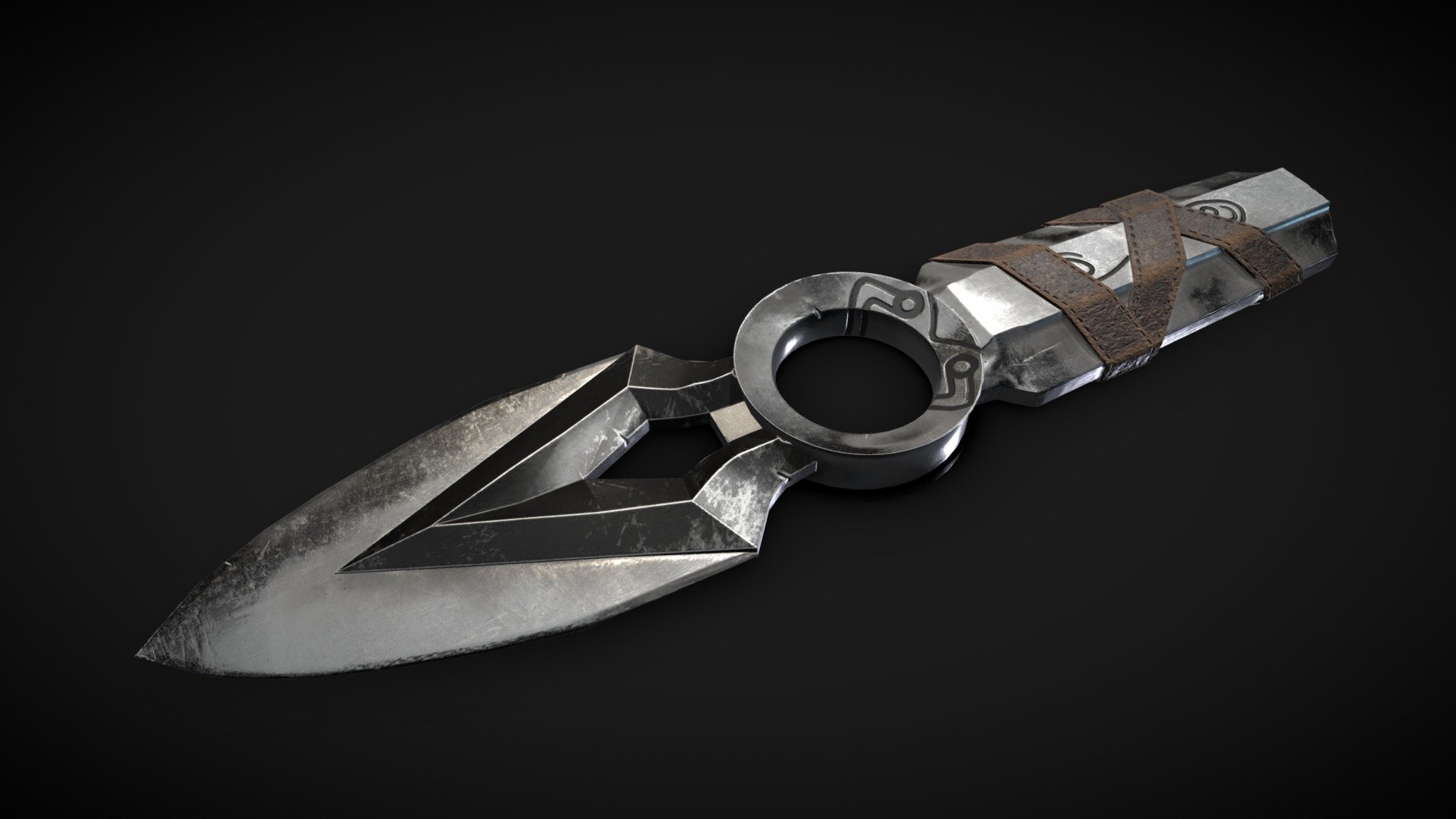 Jett knife for render. It can be adapted for 3D printing maybe 3d model
