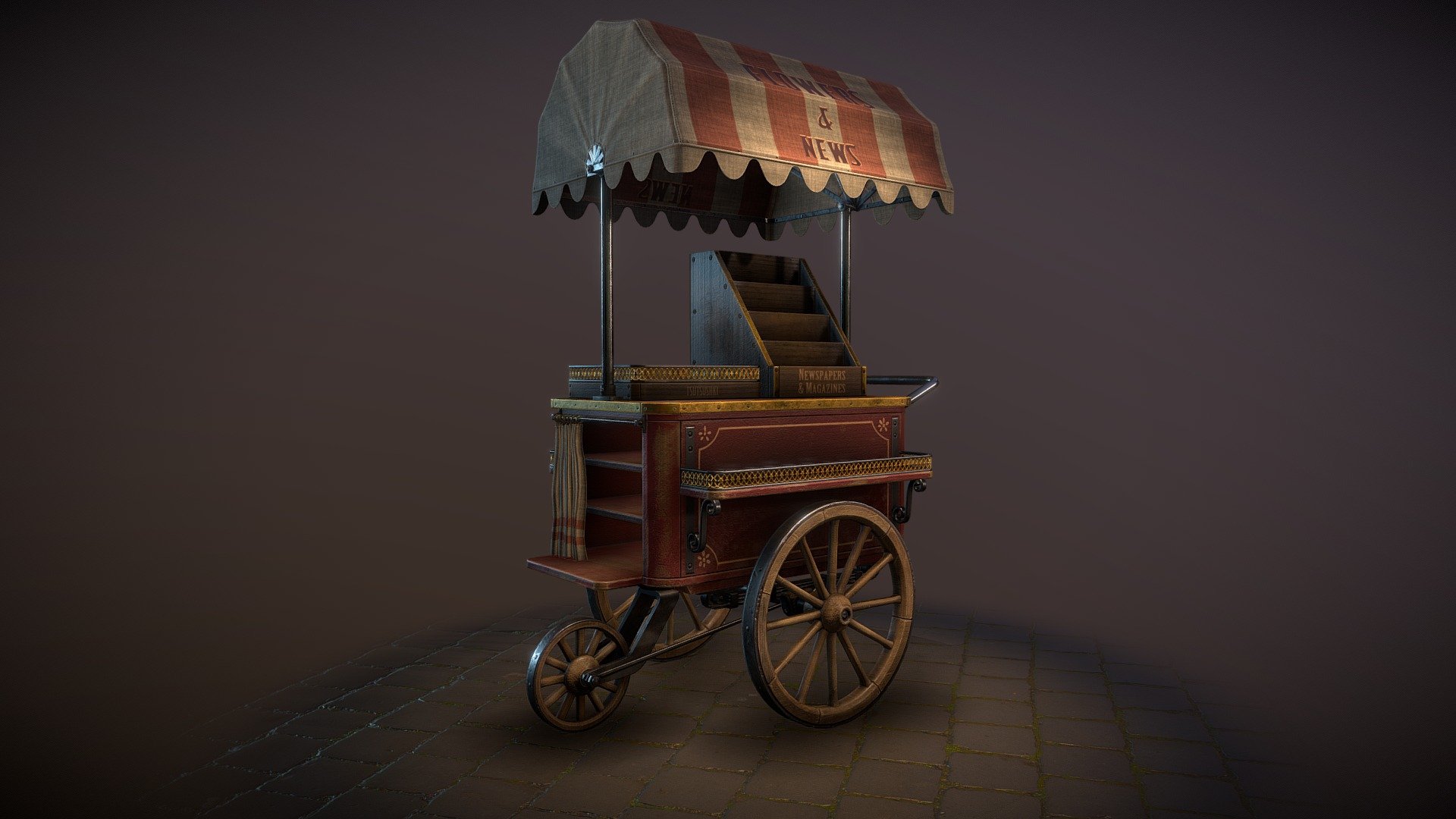 trading cart - 3D model by Oleh (@oleg.sytnikov) 3d model