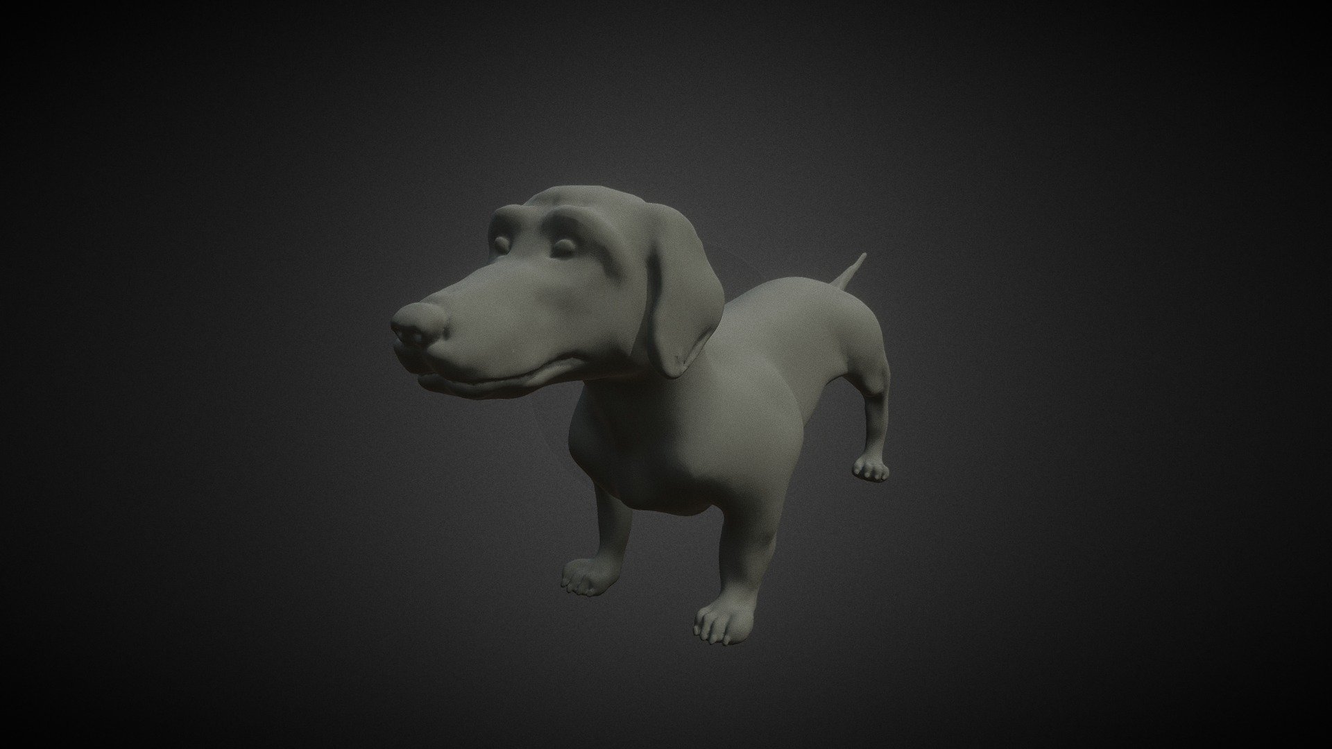 Dachshund dog - Dog - Download Free 3D model by PAndras (@PusztaiAndras) 3d model