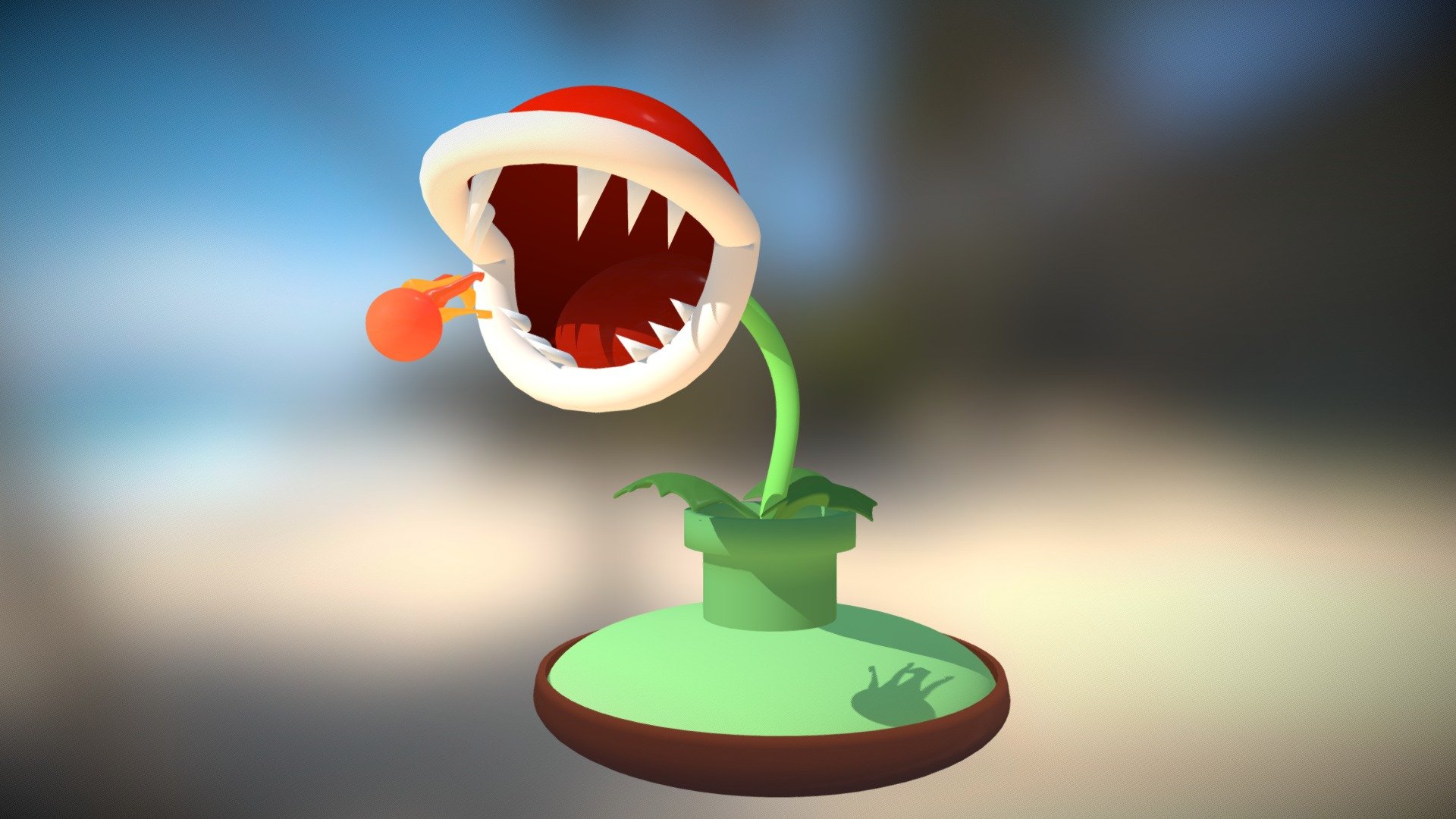 Super Mario's Piranha Plant model. 

All rights to Nintendo - Piranha Plant - 3D model by Dan J Carrasco (@danjcarrasco) 3d model