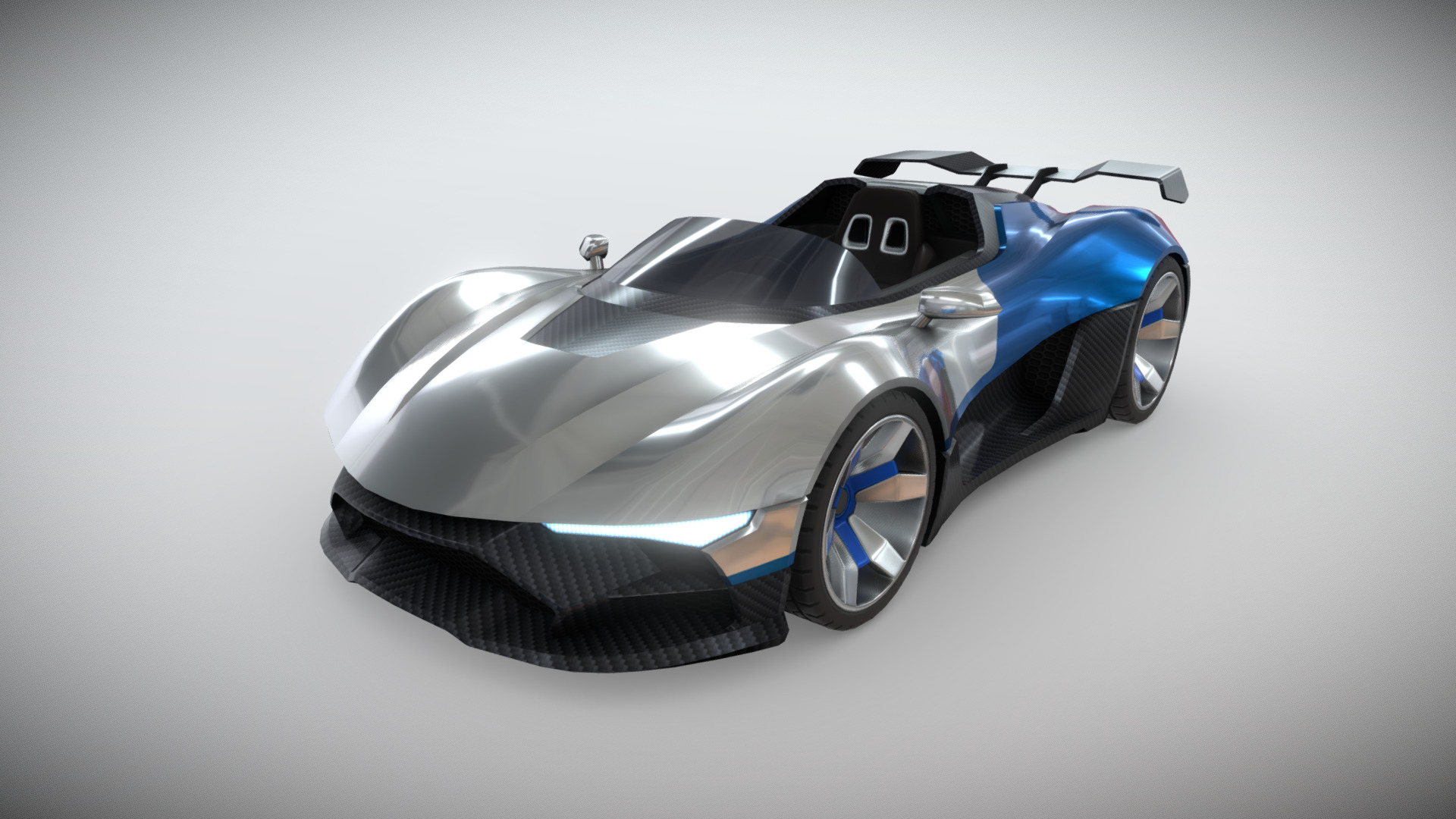 Race Kart made for Unity Asset Store - Race Kart 03 - 3D model by PolyCraft (@Daro_S) 3d model