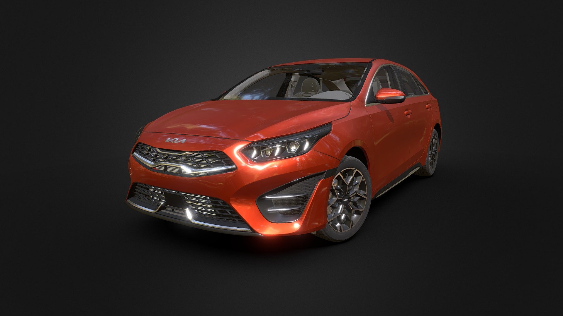Kia Proceed GT-Line - 3D model by Davidson (@a0930582398) 3d model