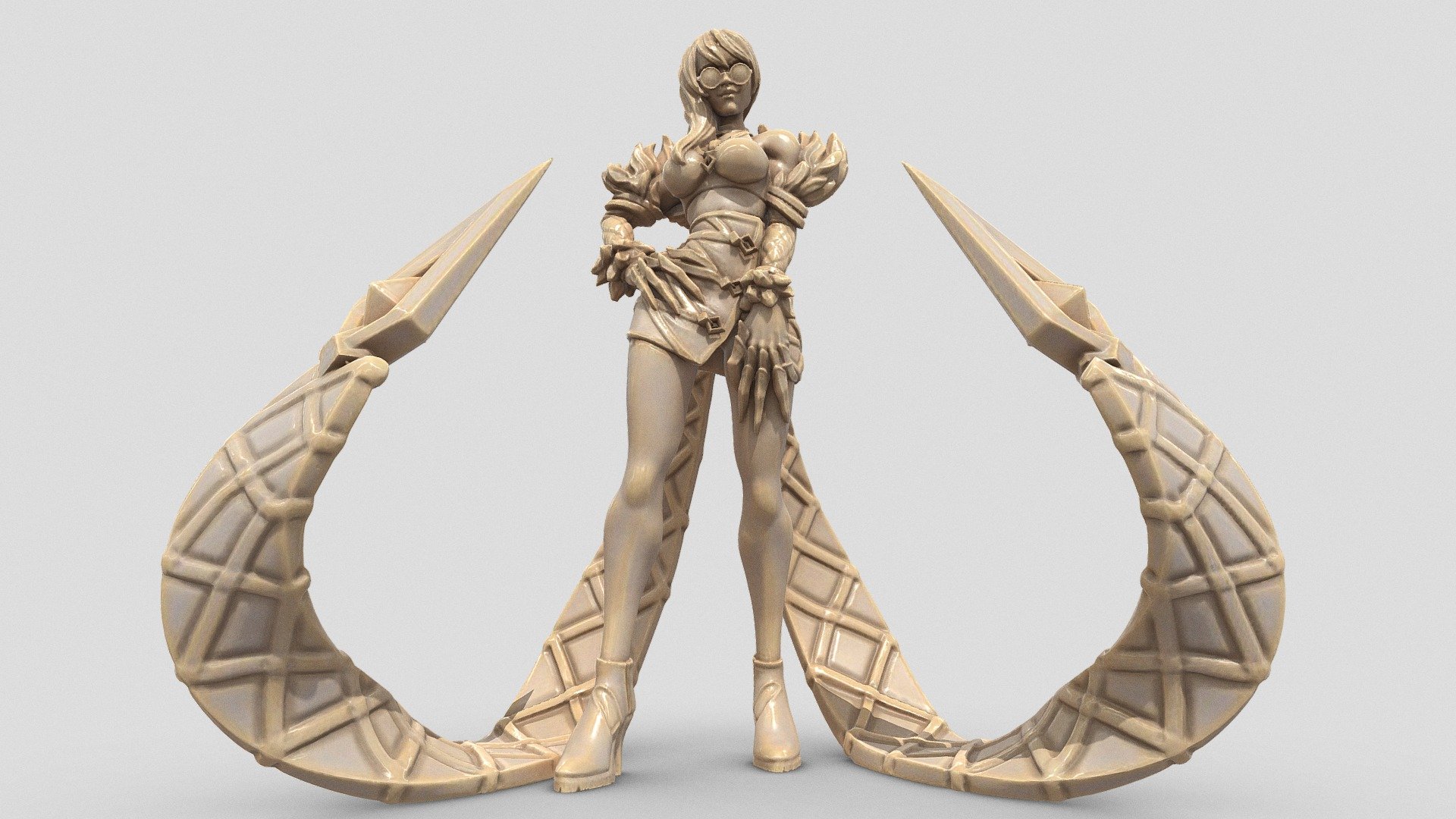 3D Printable version - https://thangs.com/designer/printedobsession/3d-model/Evelynn%20-%20KDA%20-%20League%20of%20Legends%20-%20Fanart%20Model-60476?manualModelView=true








No one is as deliciously volatile as Evelynn. She's a diva who drives divisiveness in the media—they love her one day and hate her the next, her name a permanent fixture of tabloid headlines 3d model