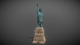 The Statue Of Liberty monument, architectural, new, landmark, york, icon, liberty, newyork, america, statue, the, freedom, architecture, free, building, of, thestatueofliberty
