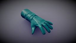 Plastic Glove gloves, substance-painter