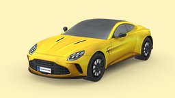 Aston Martin Vantage 2024 modern, power, vehicles, tire, cars, drive, sedan, luxury, aston, martin, speed, automotive, supercar, sportscar, coupe, vantage, aston-martin, vehicle, lowpoly, car, aston-martin-vantage