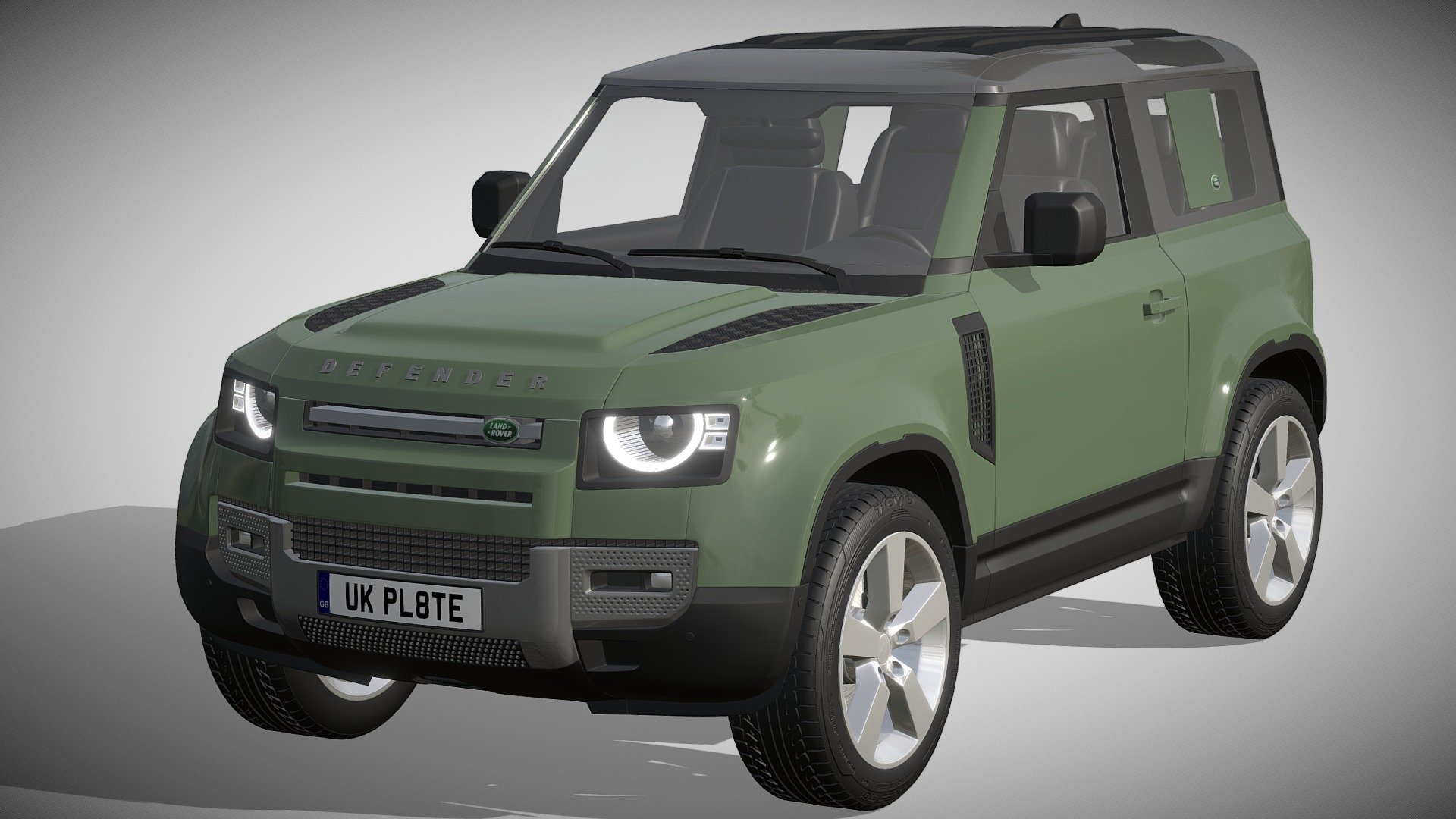 Land Rover Defender 90 2020

https://www.landrover.com/vehicles/defender/index.html

Clean geometry Light weight model, yet completely detailed for HI-Res renders. Use for movies, Advertisements or games

Corona render and materials

All textures include in *.rar files

Lighting setup is not included in the file! - Land Rover Defender 90 2020 - Buy Royalty Free 3D model by zifir3d 3d model