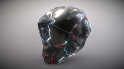 scifi helmet armor, artwork, future, textures, metal, realistic, head, details, sciencefiction