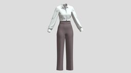 Woman Outfit 02 PBR office, bed, clothes, vr, ar, designer, dress, woman, marvelous, dresses, apparel, character, girl, asset, game, 3d, home, clothing, lady, marveousdesigner