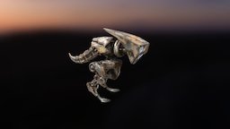 iClone 7 Raptoid Mascot mech, rust, downloadable, iclone, reallusion, character-creator, raptoid, pbr, animation, free, monster, animated, robot, download