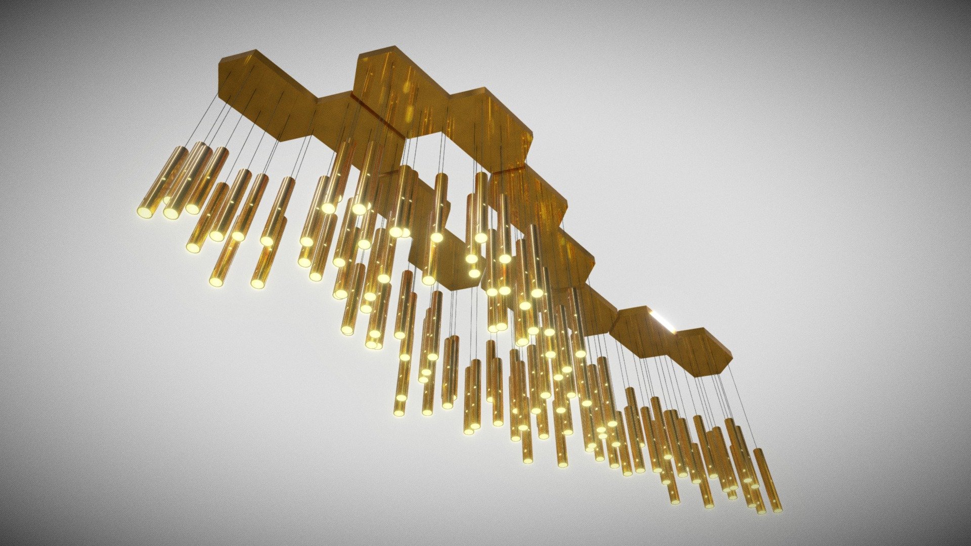 Modern Chandelier may be necessary for your projects 3d model