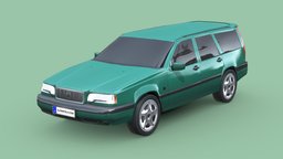 Volvo 850 wagon 1997 power, vehicles, legend, cars, sedan, wagon, classic, volvo, old, 1997, 850, 90s, low-poly, vehicle, lowpoly, car, city, volvo-850, volvo-wagon, volvo-850-wagon-1997