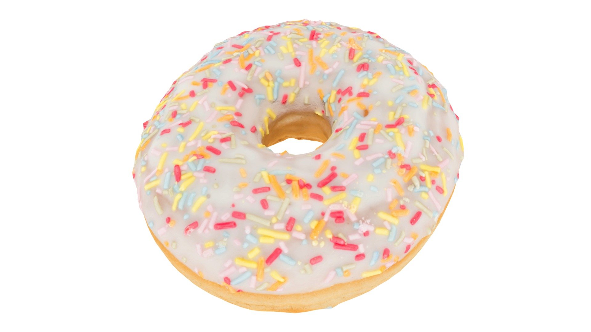Highly detailed, photorealistic, 3d scanned model of a sprinkled donut. 8k textures maps, optimized topology and uv unwrapped.

Model shown here is lowpoly with diffuse map only and 4k texture size.

This model is available at www.thecreativecrops.com 3d model