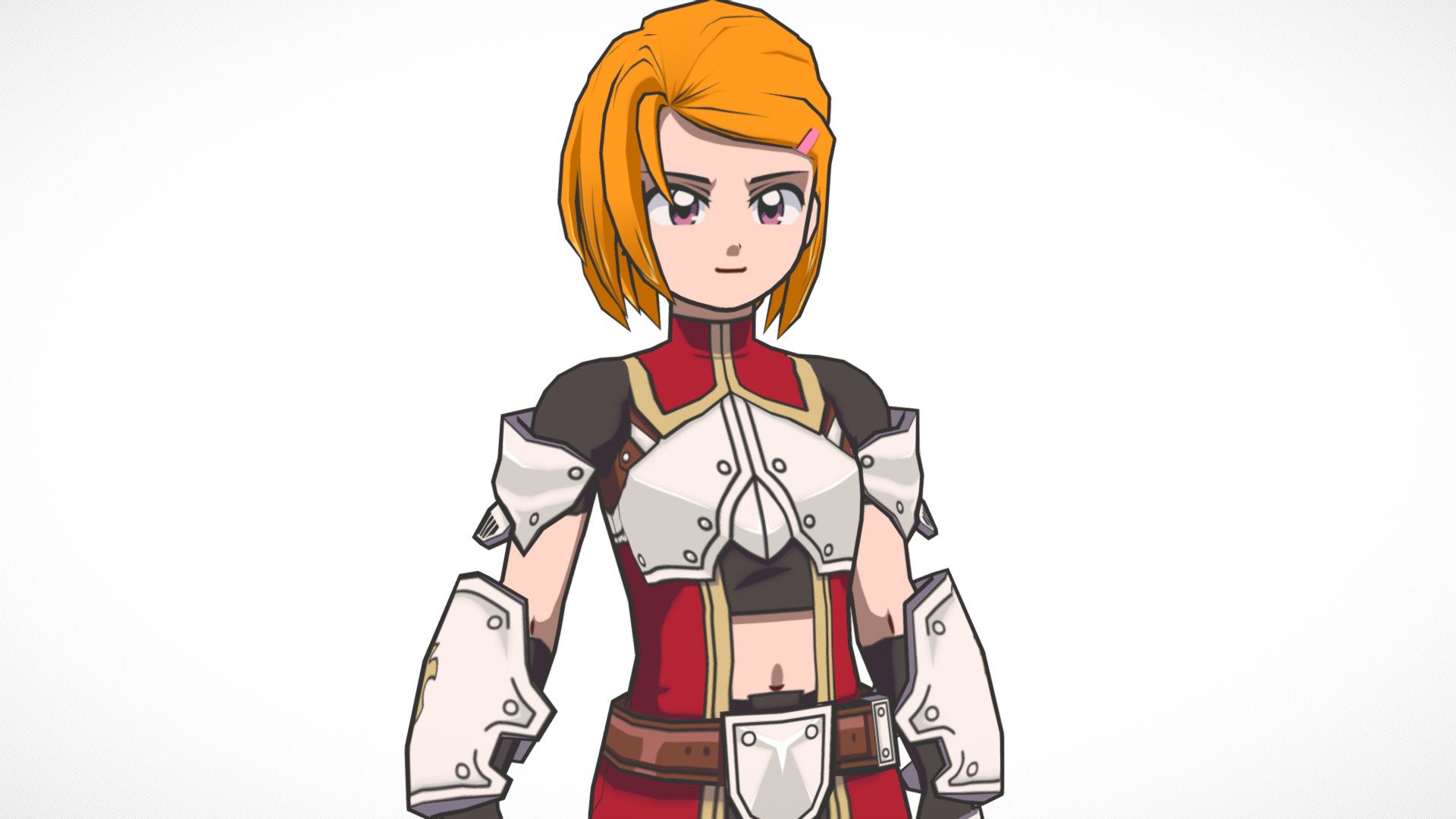 Cartoon Anime Lowpoly - Knight Features:


Made in Blender version 2.93.8



👧 Character polygons: 4,887 Triangles | 2,516 Verts



(but the black border around the character duplicates everything already pronounced &hellip; However it can be removed)

Rigged model (✔️ Yes hair bones,  ✔️ Yes IK bones,✔️ T-pose included)

8 Texture facials

3 Materials (+1 Border)

3 Textures x1024 resolution

Lowpoly character

Collection: https://skfb.ly/ovQAn


🧾️ Terms of use



Can be used for commercial purposes for animations or in video game development.

Do not re-distribute the character in any form.


Any fault or error with the model?


Do you have a problem with this model, maybe you found an error? Check the following link, you may find the solution to that problem.
Solution of possible error
If you don't find anything, you can write me in the comments and I will give you support.
 - Cartoon Anime Lowpoly - Knight - Buy Royalty Free 3D model by Ctool 3d model