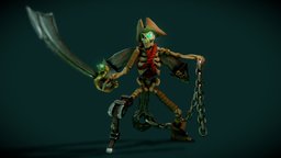 Skeleton skeleton, videogame, anchor, bake, gem, mixamo, david, game-ready, rare, thieves, esqueleto, tied, revenge, game-character, presa, animed, kudeng, seaofthieves, character, unity, low-poly, cartoon, game, 3d, blender, lowpoly, skull, pirate, stylized, halloween, of, sea, gameready, bones, pirates, halloween-2022, piratery