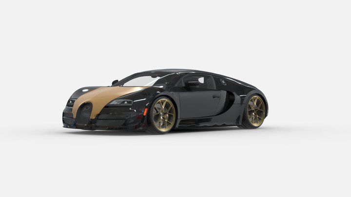 3d model luxory car Bugatti-Veyron - Buy Royalty Free 3D model by zizian 3d model