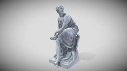 Eurydice statue, game, pbr