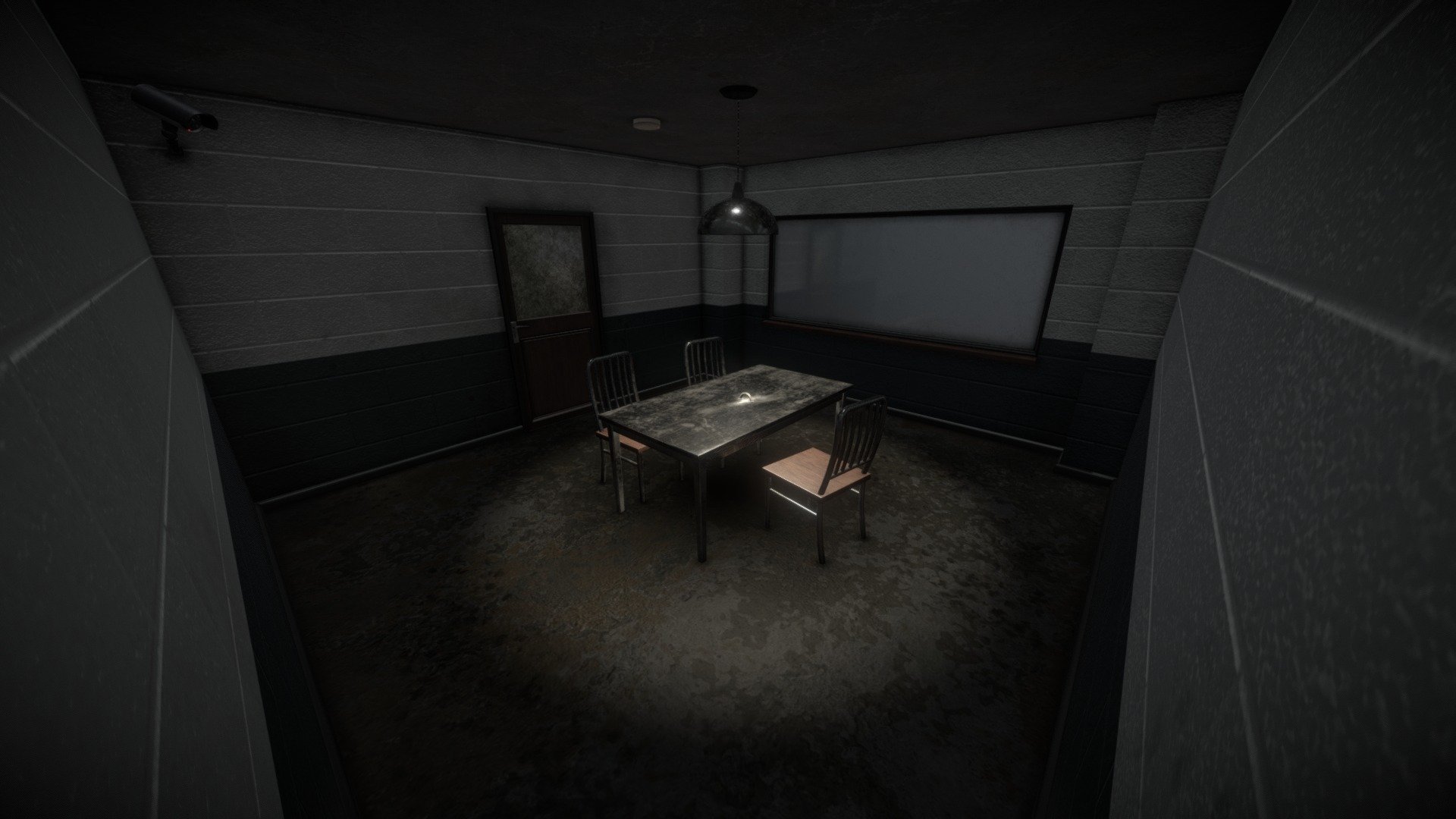 Small Project made in a night.
Beauty Shots on Artstation: https://www.artstation.com/artwork/v2AEJx 

Not perfect, Some UV Issues that i couldn't wrap my head around, something to look into :p - Interrogation Room - Download Free 3D model by Jamie McFarlane (@jamiemcfarlane) 3d model