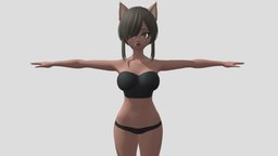 【Anime Character / alex94i60】Wolf Female (V2)