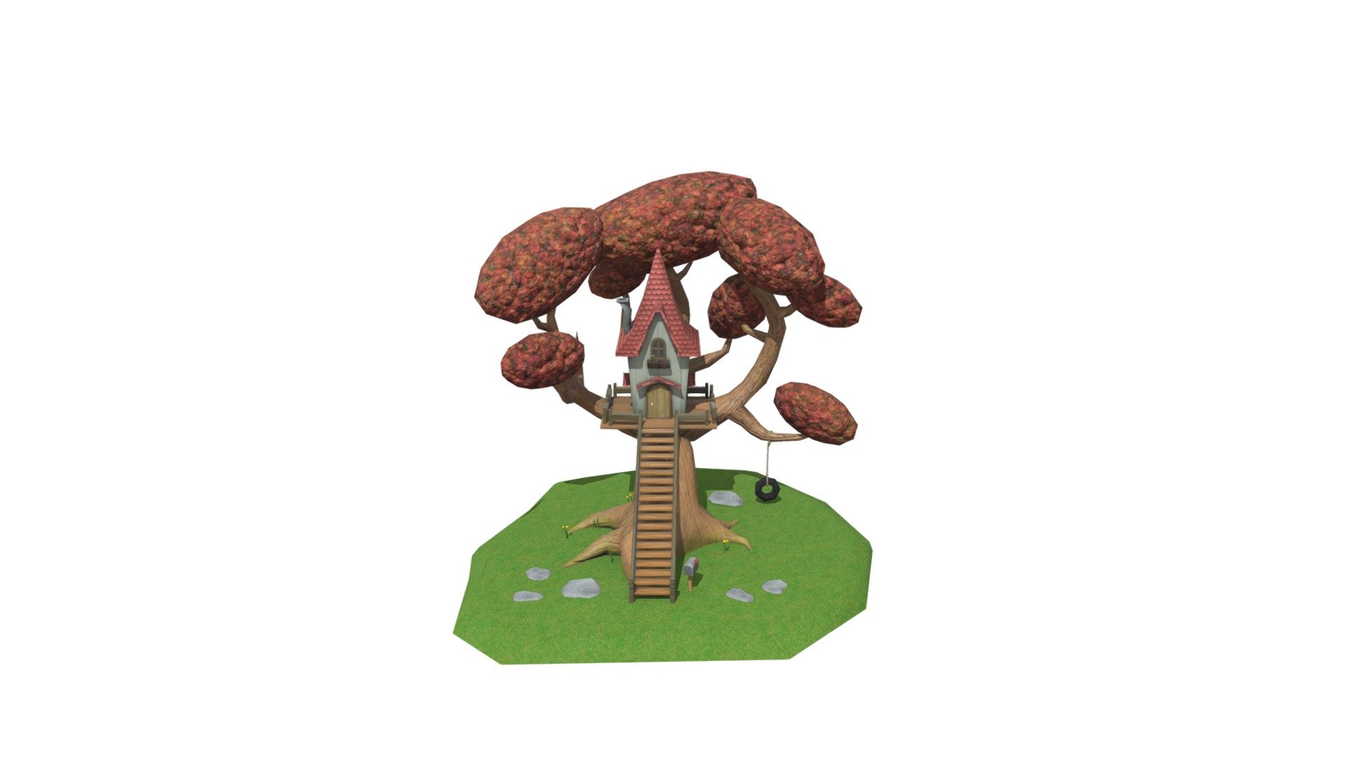 3D Treehouse - Treehouse Overworked - Download Free 3D model by lisa-poerschke (@lisamariepoerschke) 3d model