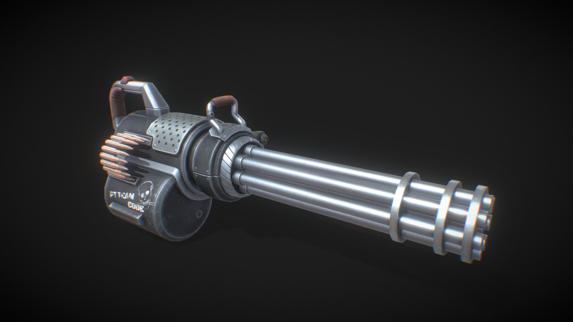 Planet Taxi Code - a school project made for the team to kill each other&hellip; - PT-Minigun - 3D model by Voltred 3d model