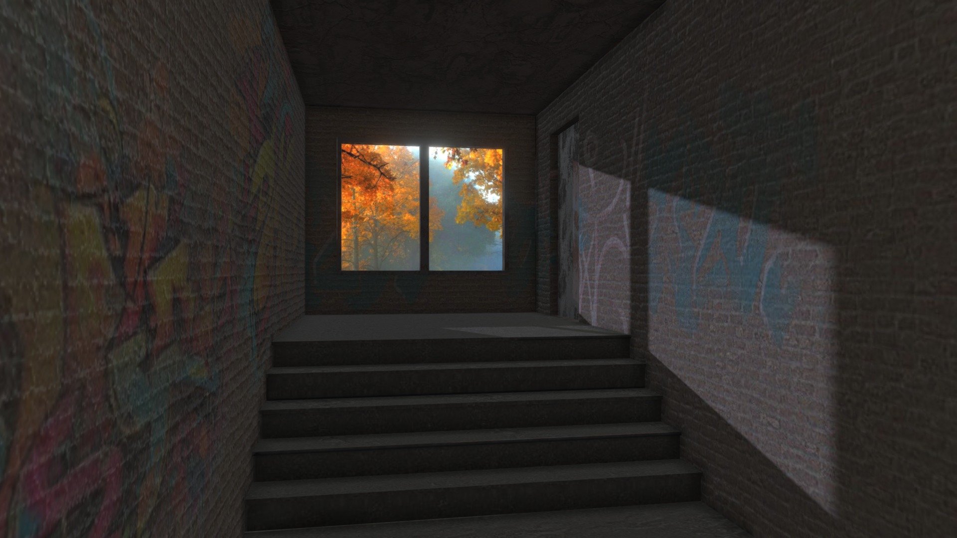 Dark Abandoned Hall - Dark Abandoned Hall - Download Free 3D model by jimbogies 3d model